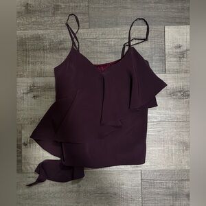 Saks Fifth Avenue Burgundy Tank Top Size XS